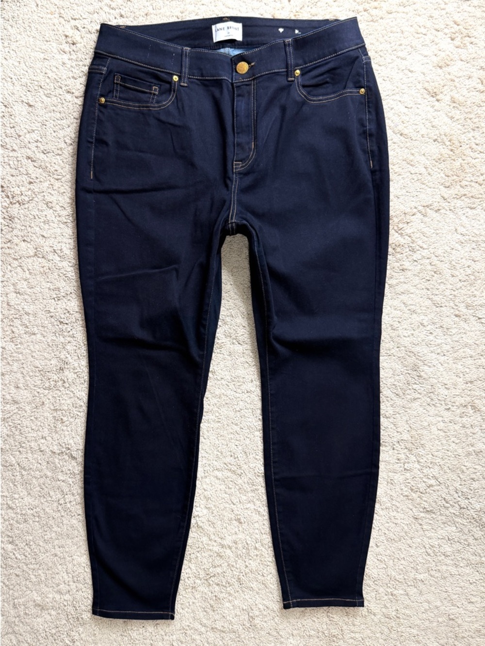 Lane Bryant Plus size Jeans size 18 Dark Blue Navy Skinny Stretch High Waisted